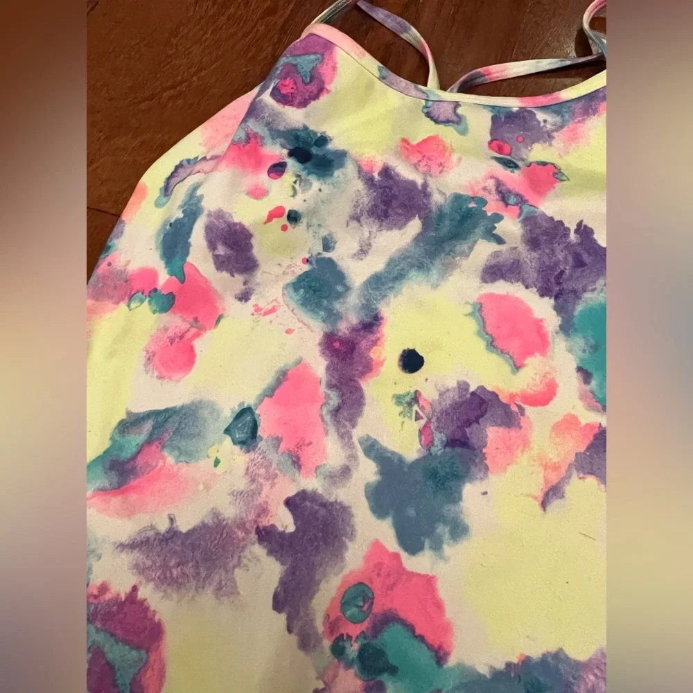 Ivivva strappy bright multicolor activewear tank set